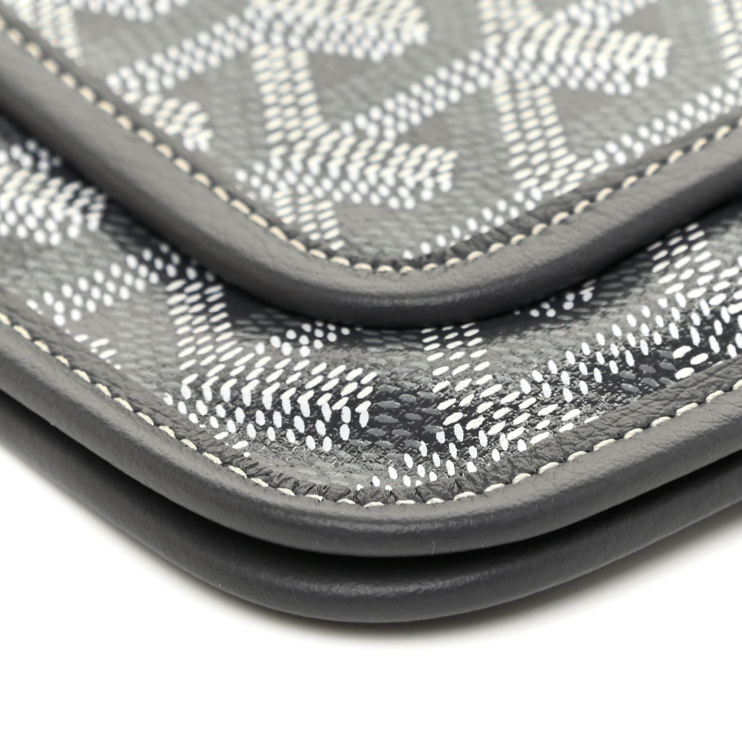 Goyardine Plumet Wallet Clutch Grey