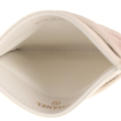 Chanel Caviar Quilted Card Holder White 5 of 9