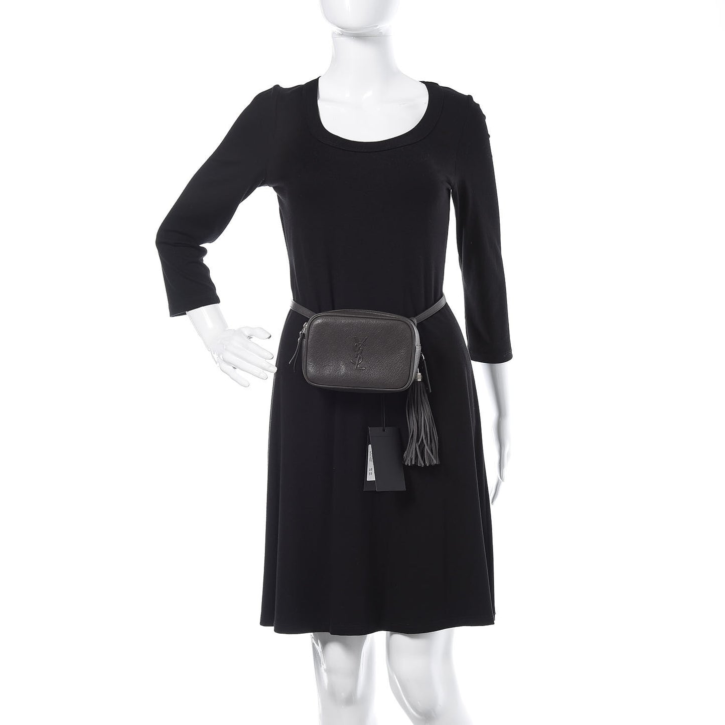 Lambskin Monogram Lou Belt Bag Asphalt