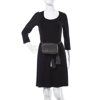 Saint Laurent Lambskin Monogram Lou Belt Bag Asphalt 2 of 9