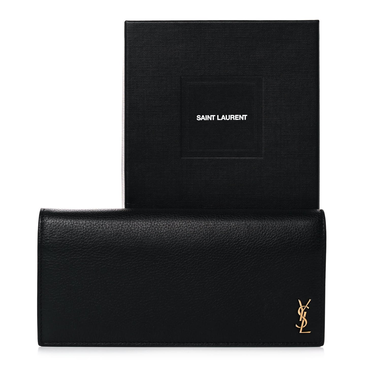 Calfskin Tiny Monogram Cassandre Wallet Black