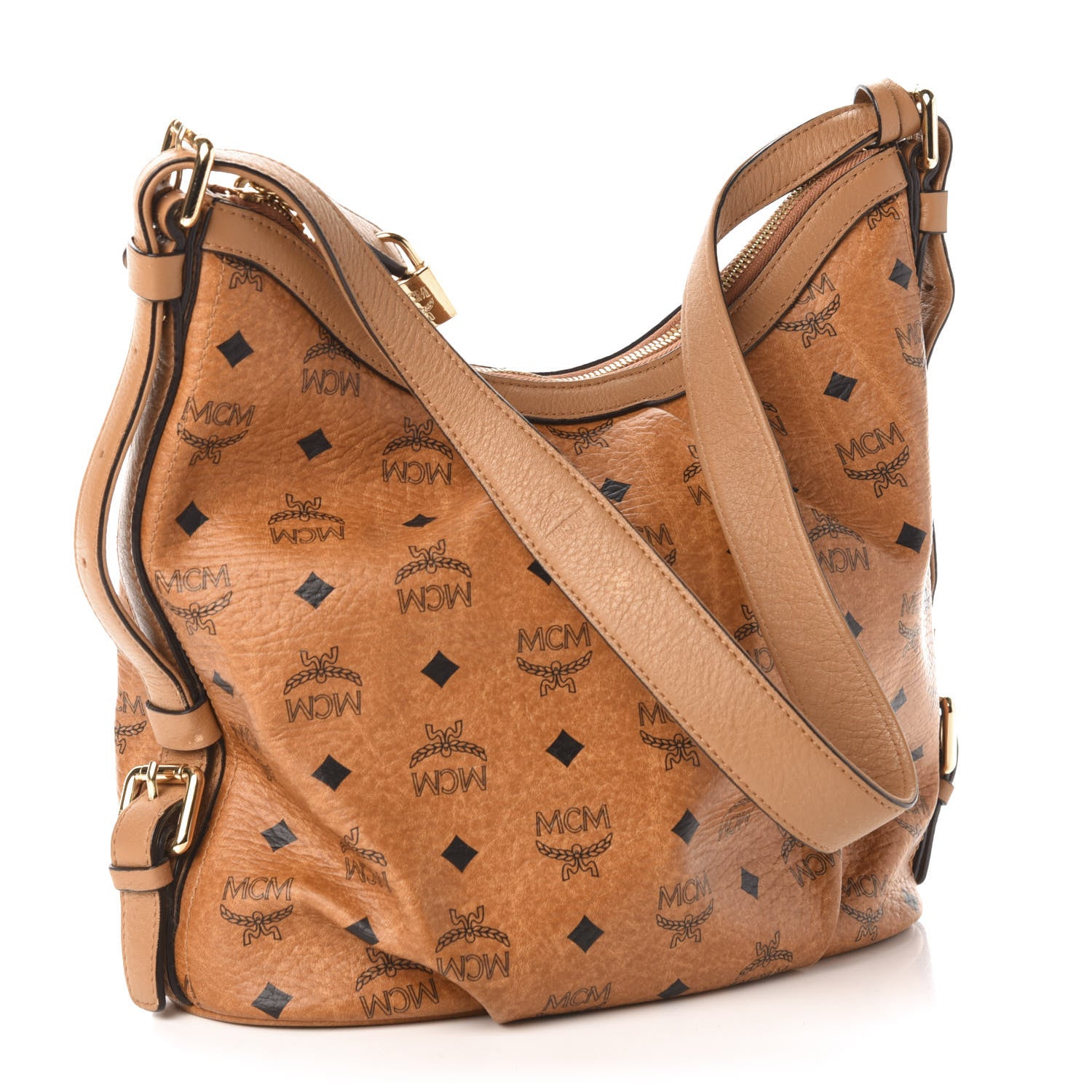 MCM Visetos Hobo Cognac 3 of 13