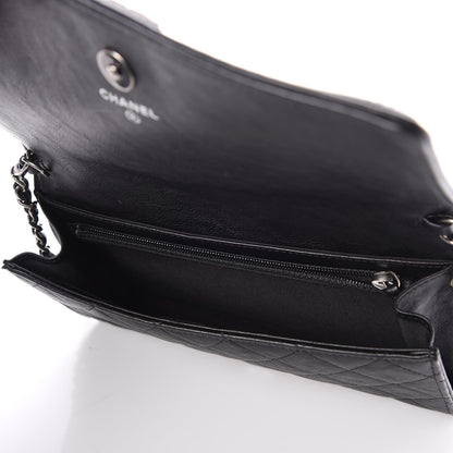 Chanel Calfskin Quilted Chain Around Boy Wallet On Removable Chain WOC Black 5 of 9