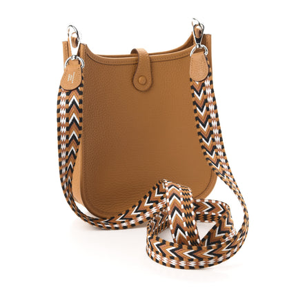 Hermes Taurillon Clemence Allegro Evelyne TPM Sesame 3 of 11