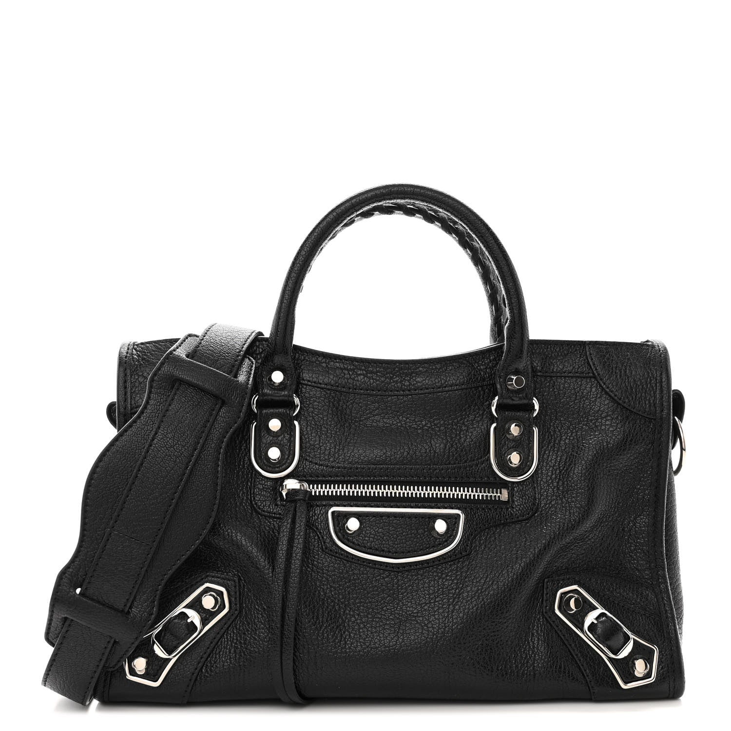 Balenciaga Chevre Silver Metallic Edge Hardware S City Black 1 of 11