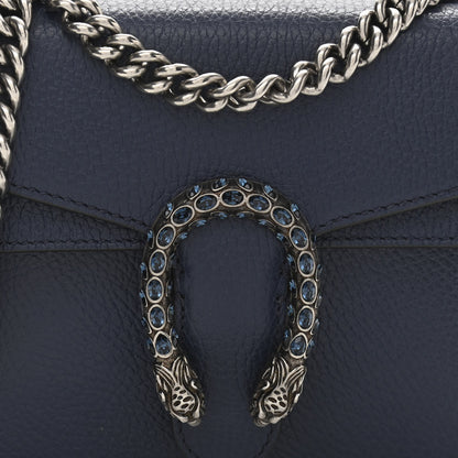 Gucci Dollar Calfskin Crystal Mini Dionysus Shoulder Bag Blue Agata Montana Sapphire 9 of 11