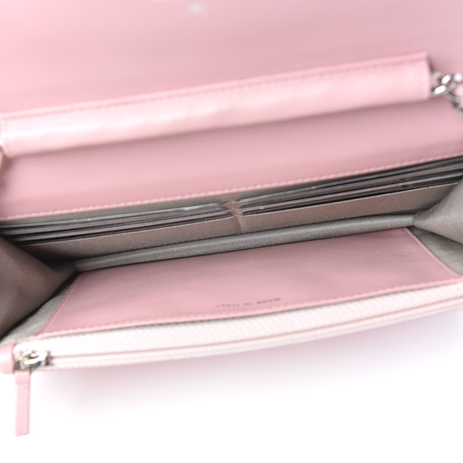 Chanel Caviar Timeless CC Wallet On Chain WOC Pink 7 of 11