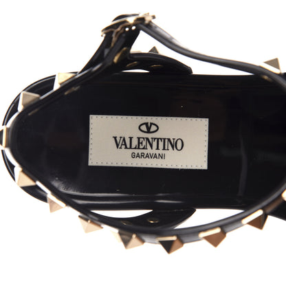 Valentino Garavani PVC Jelly Rockstud Caged Sandals 36 Black 7 of 7