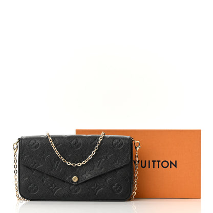 Louis Vuitton Empreinte Pochette Felicie Chain Wallet Black 11 of 11