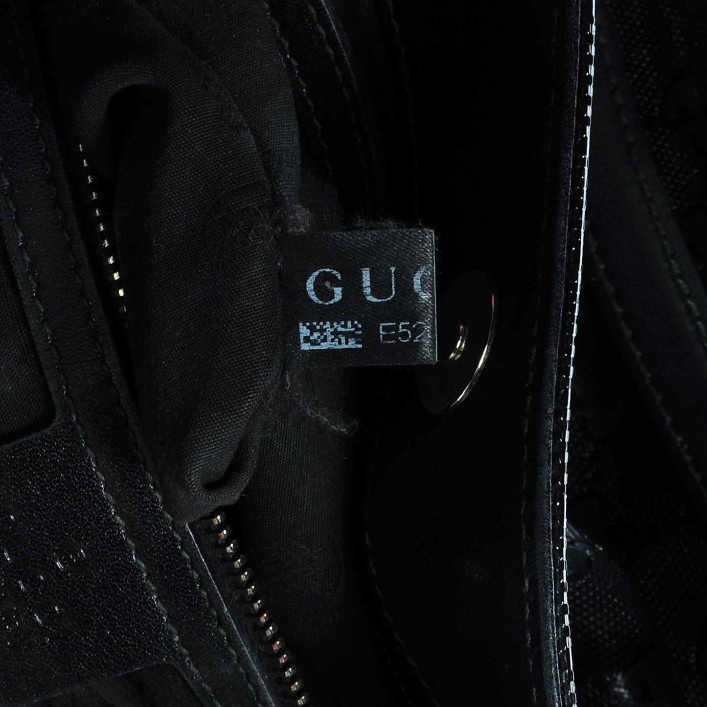 Imprime Monogram Medium Studded Tote Black