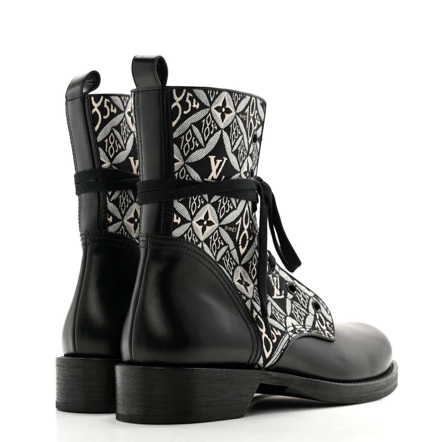 Jacquard Calfskin Since 1854 Metropolis Flat Ranger Boot 41 Gray