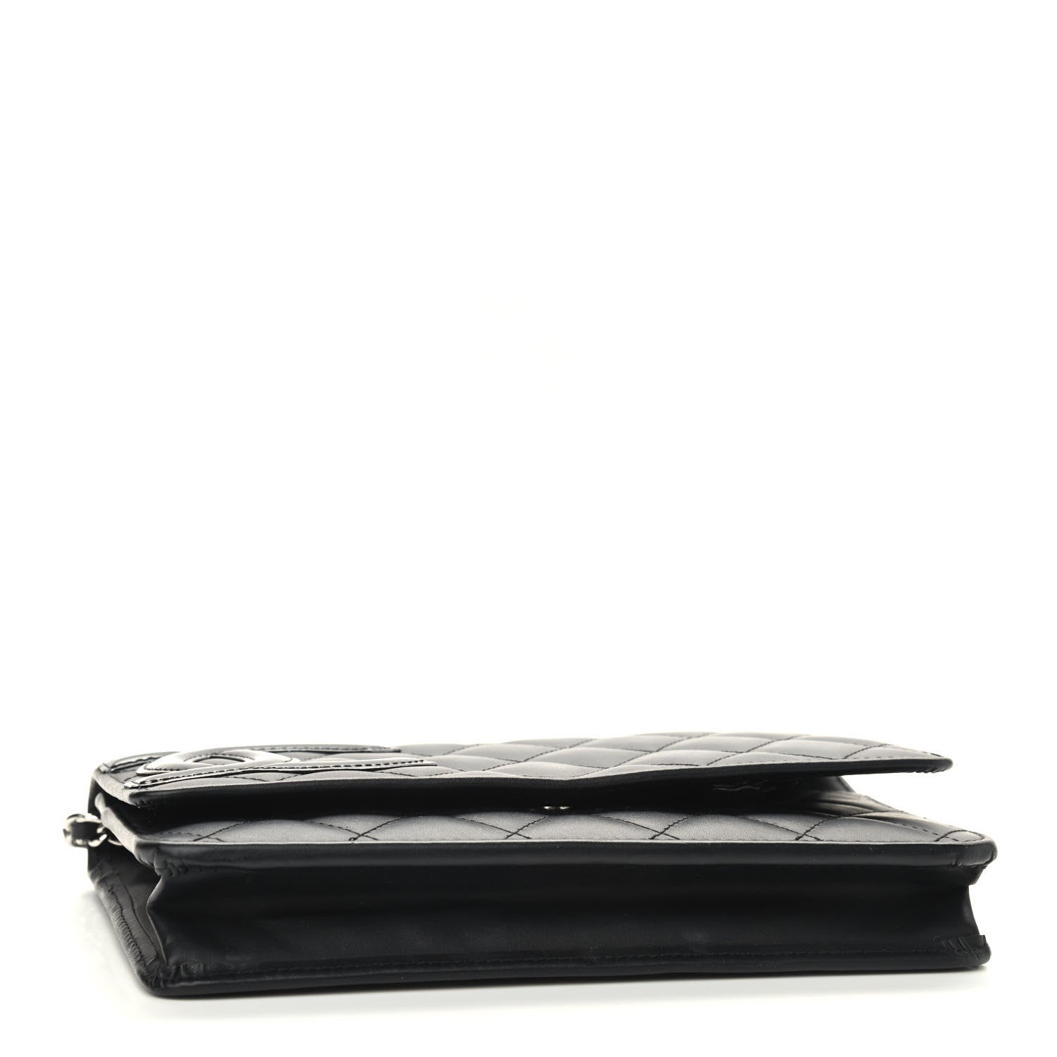 Chanel Calfskin Quilted Cambon Wallet On Chain WOC Black 4 of 10