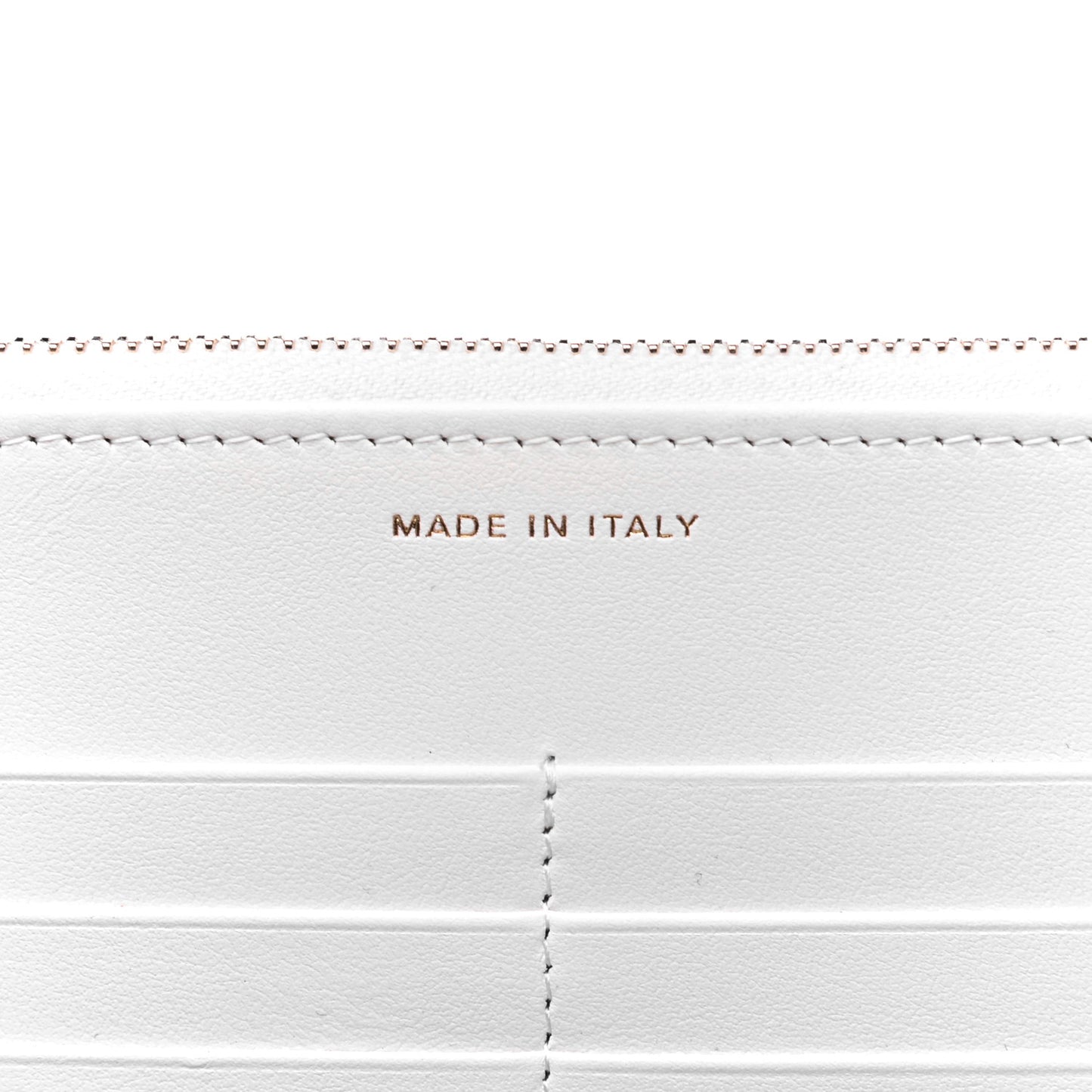 Caviar Quilted Long Zipped Wallet White