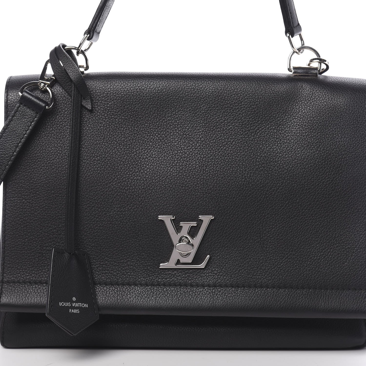 Louis Vuitton Soft Calfskin Lockme II Top Handle Black 7 of 9