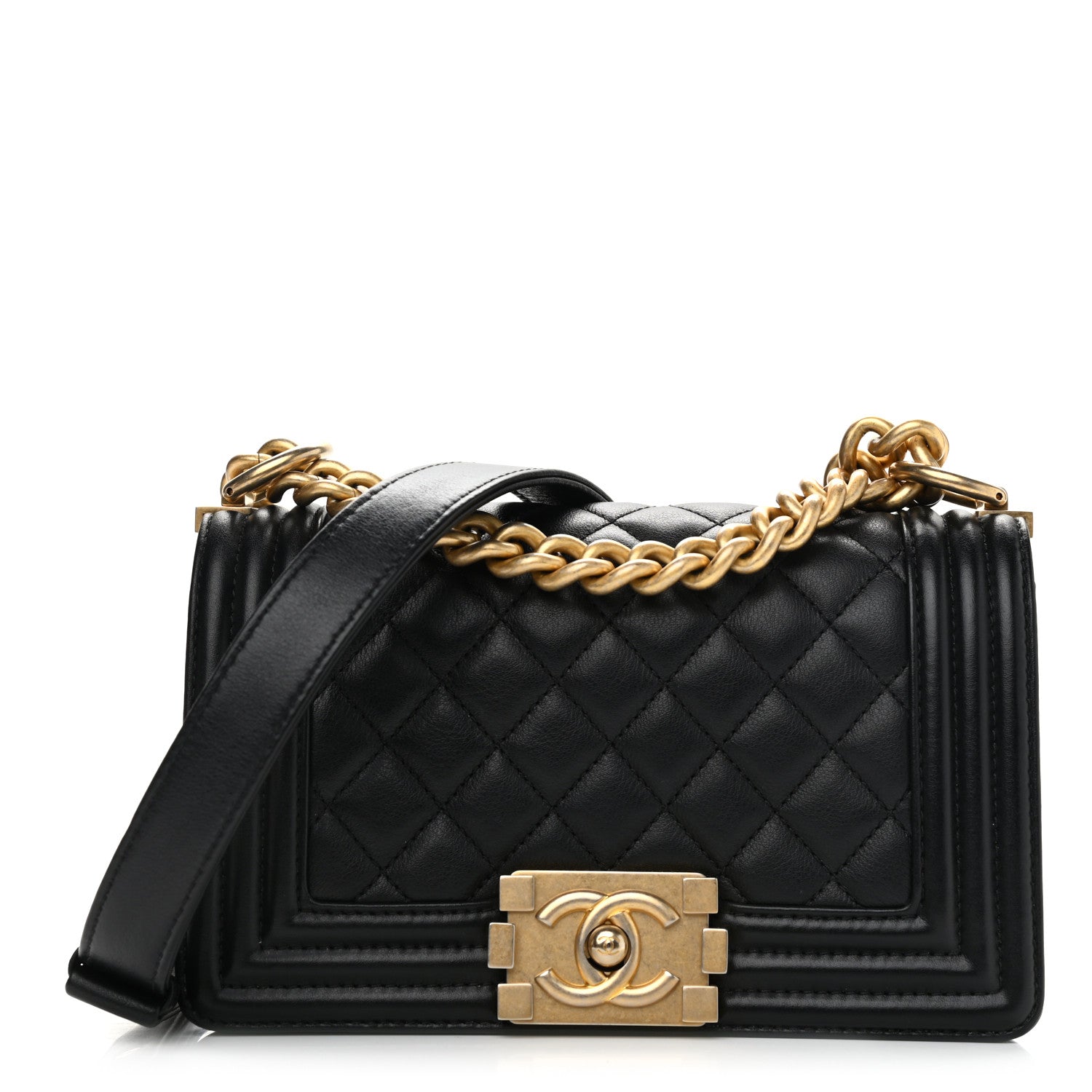 Chanel Calfskin Quilted Small Boy Flap Black 1 of 10