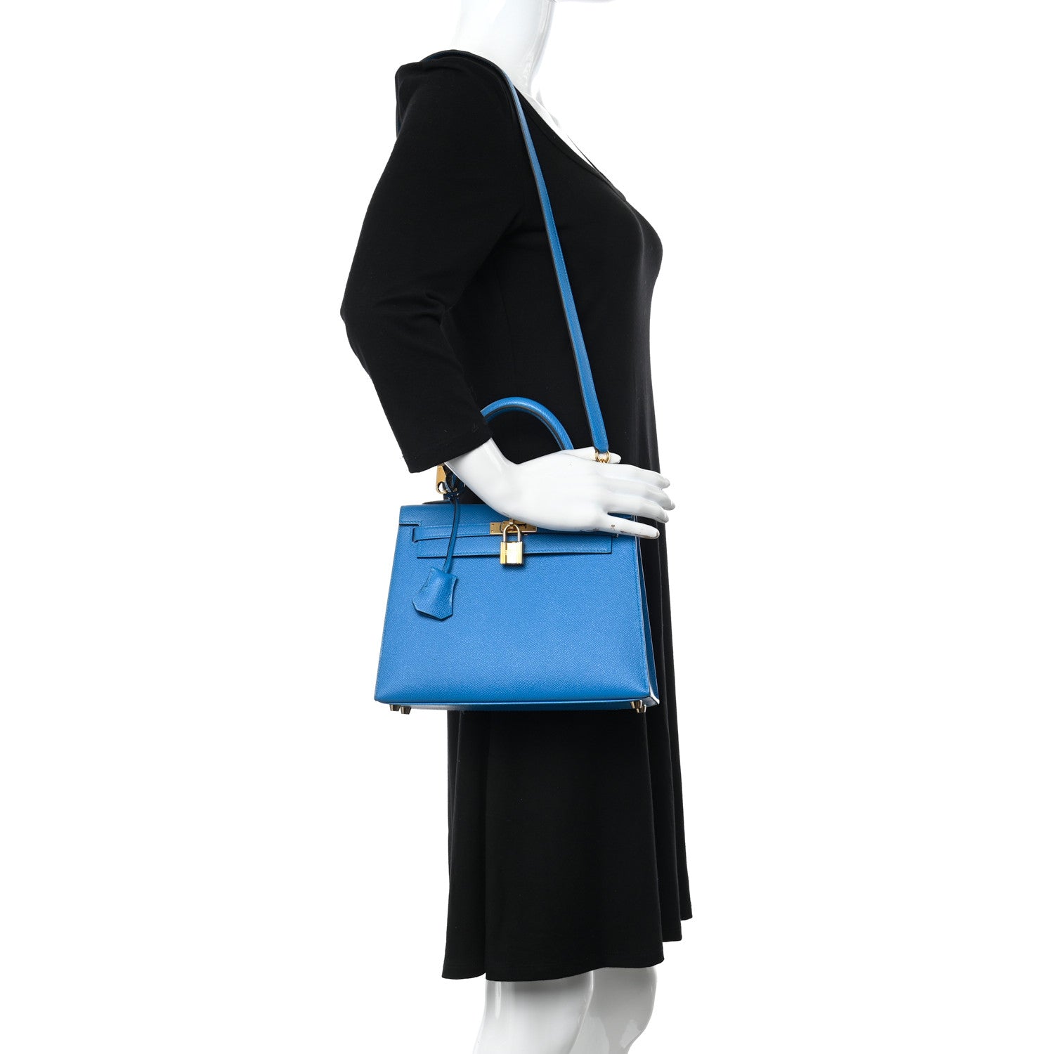 Hermes Epsom Kelly Sellier 25 Bleu Zanzibar 2 of 18