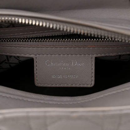 Christian Dior Lambskin Cannage Medium Lady Dior Grey 6 of 16