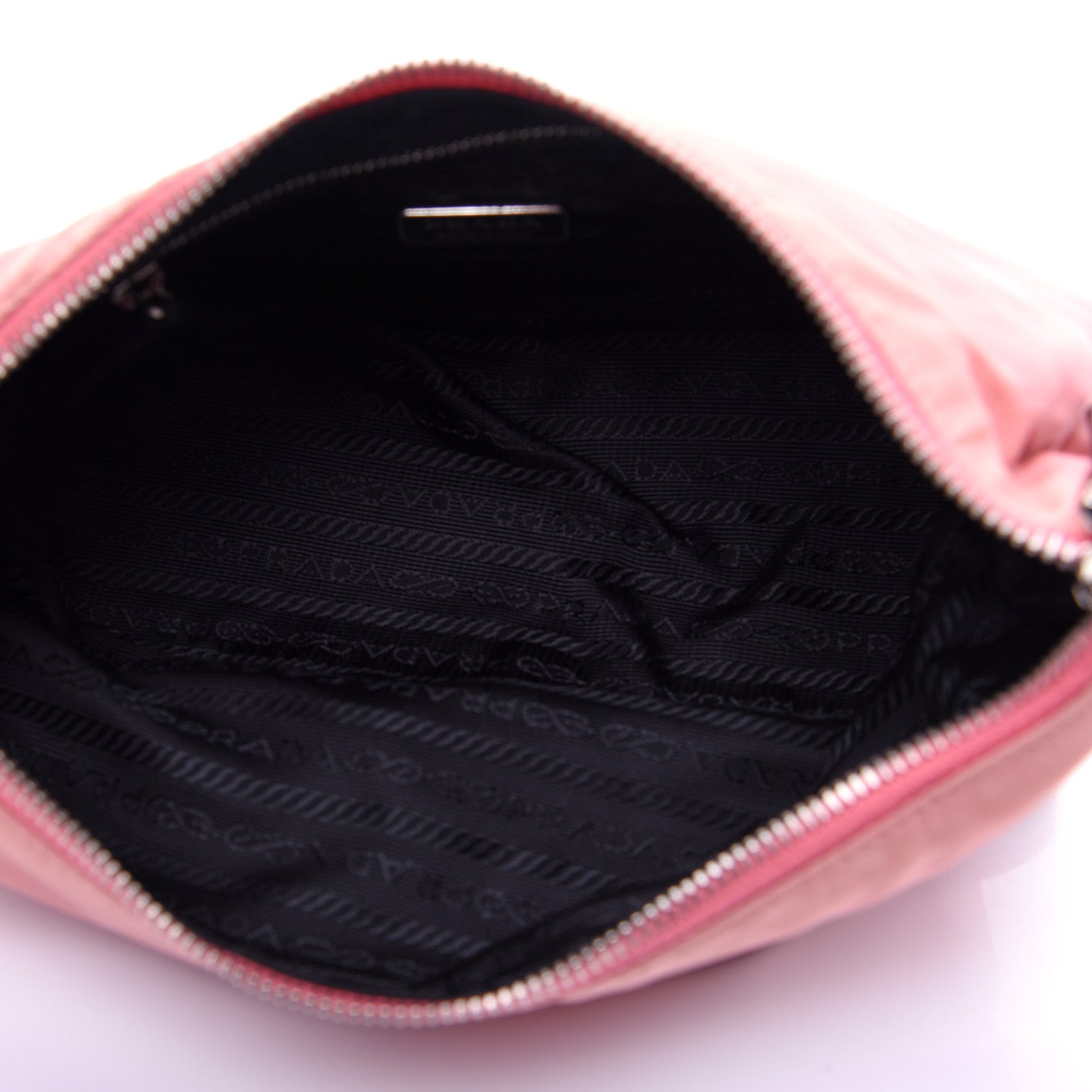 Prada Tessuto Sirio Pochette Rosa Black 5 of 14
