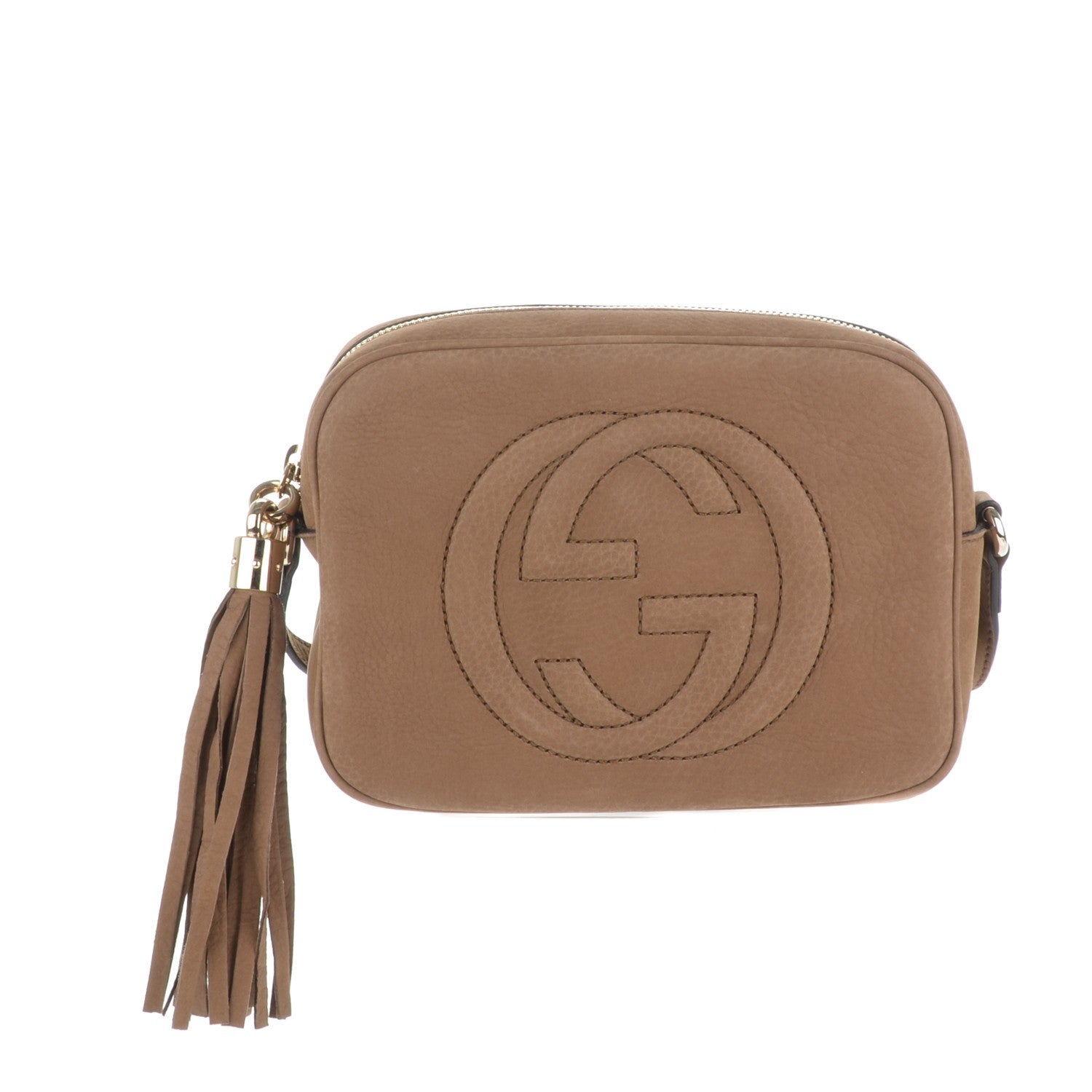 Gucci Vitello Range Small Soho Disco Bag New Fango 1 of 7