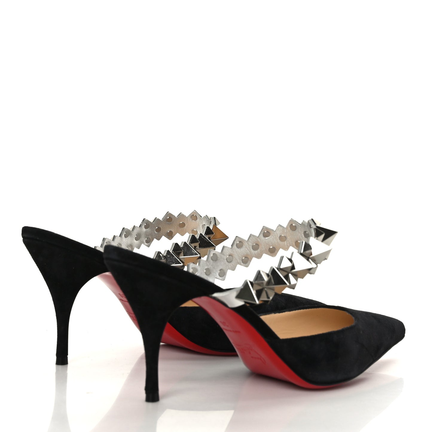 Veau Velours Specchio Planet Choc 80 Mule 38 Black