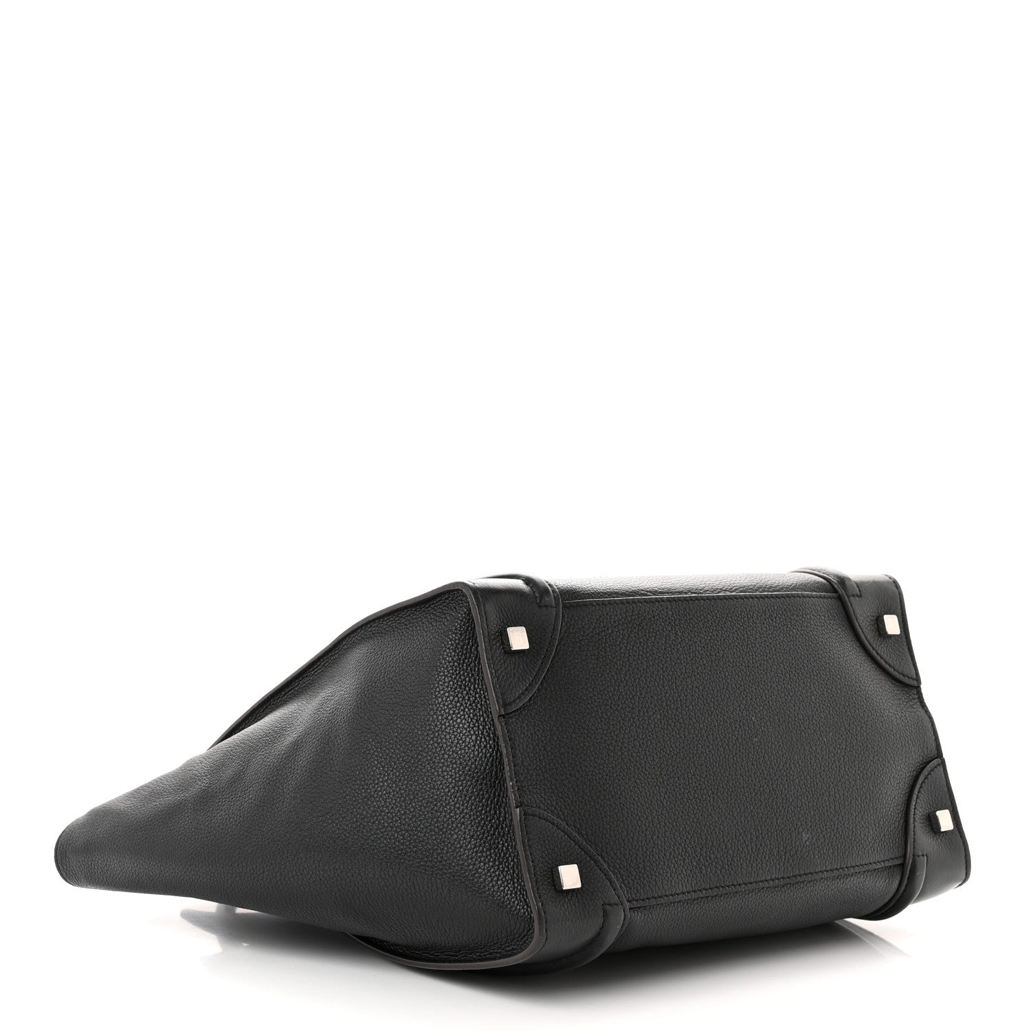 Celine Drummed Calfskin Mini Luggage Black 4 of 11