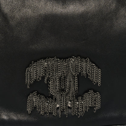 Chanel Lambskin Rock And Cabaret Chain Fringe Flap Black 8 of 10