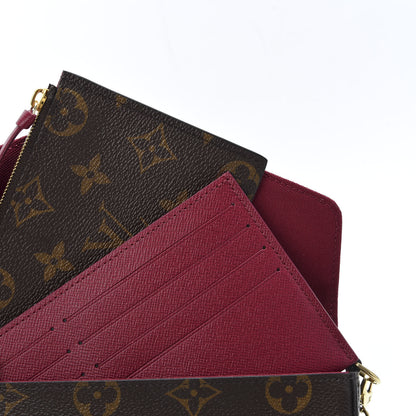 Louis Vuitton Monogram Pochette Felicie Chain Wallet Fuchsia 7 of 11