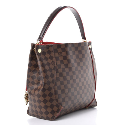 Louis Vuitton Damier Ebene Caissa Hobo Cherry 3 of 7