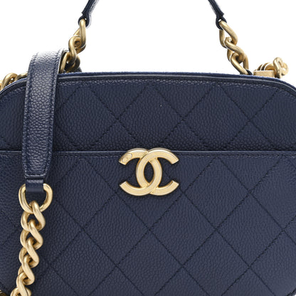 Chanel Caviar Quilted Small Camera Bag Blue 9 of 11