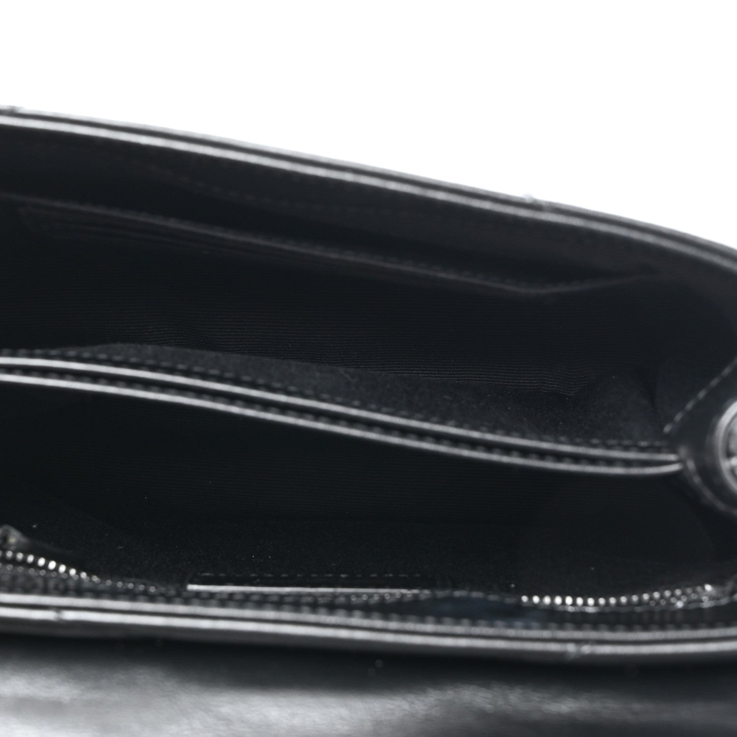 Saint Laurent Calfskin Y Quilted Monogram Monochrome Toy Loulou Crossbody Bag Black 5 of 11