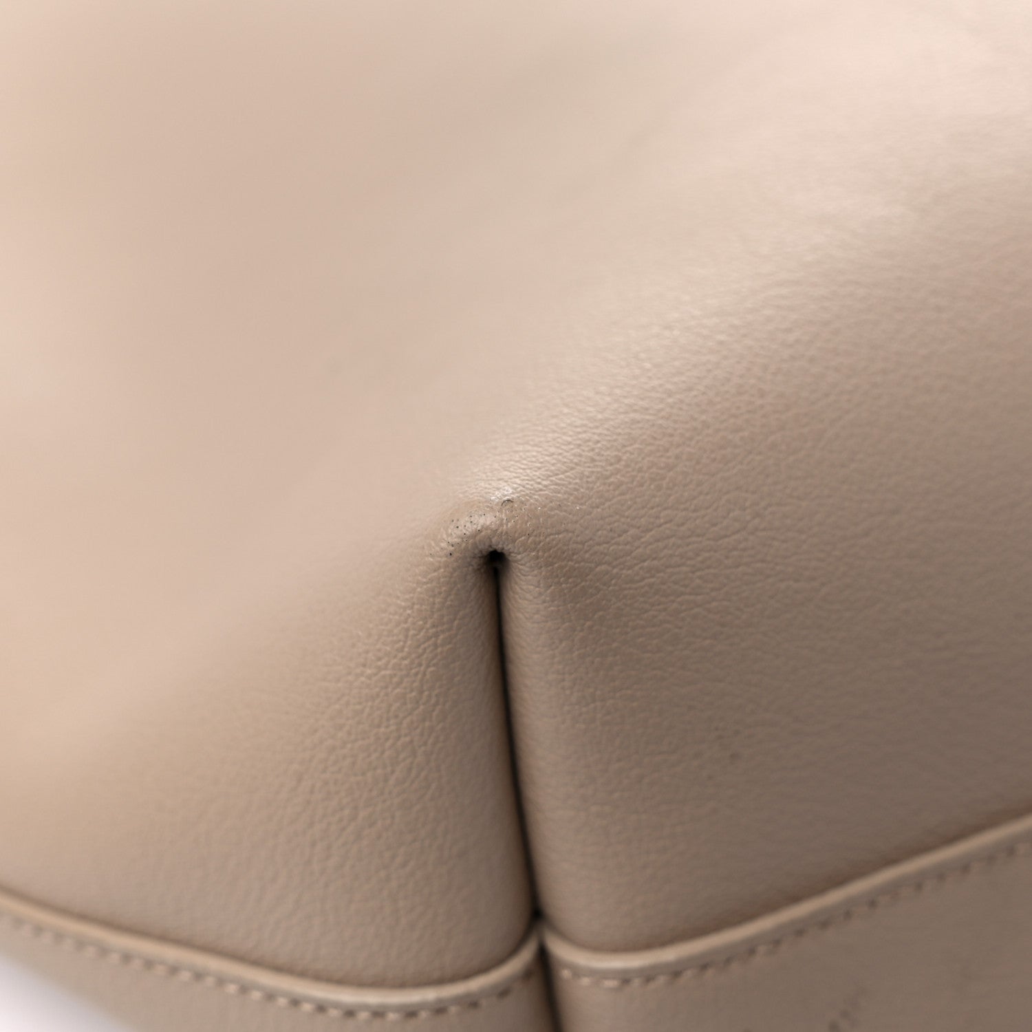 Saint Laurent Calfskin North-South Shopping Tote Dark Beige 10 of 16