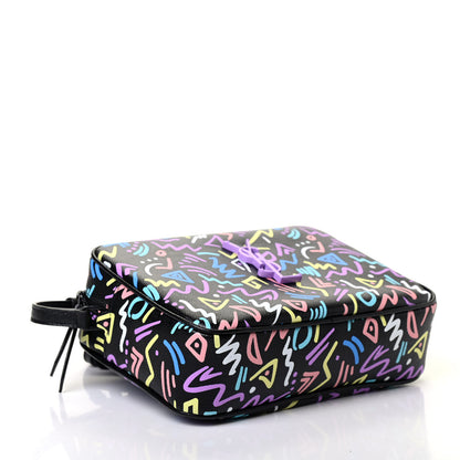 Saint Laurent Grain De Poudre Medium Classic Monogram Multicolor Graphic Print Lou Camera Bag Black 3 of 4