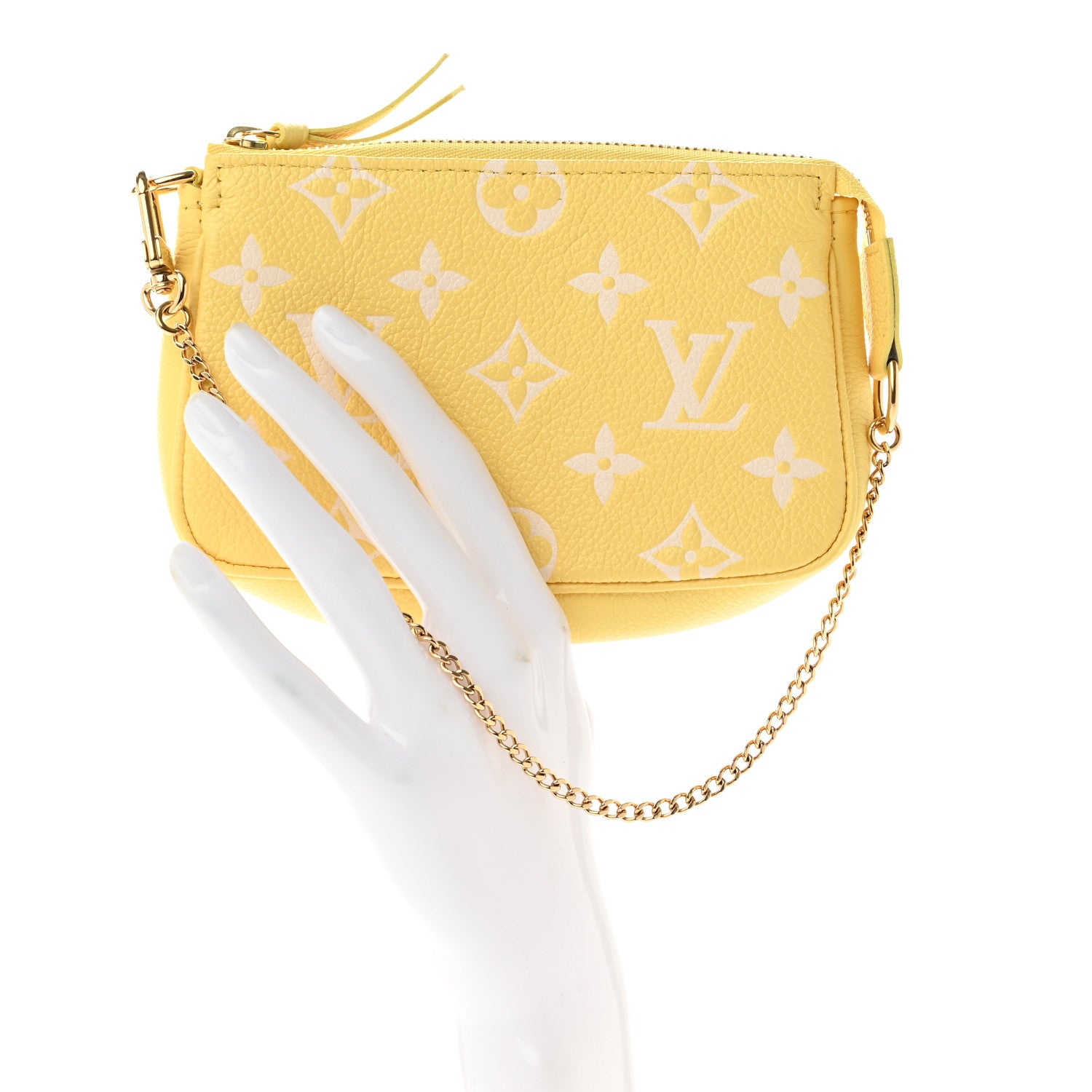 Louis Vuitton Empreinte Monogram Mini Pochette Accessories Lemon Curd Yellow 2 of 6