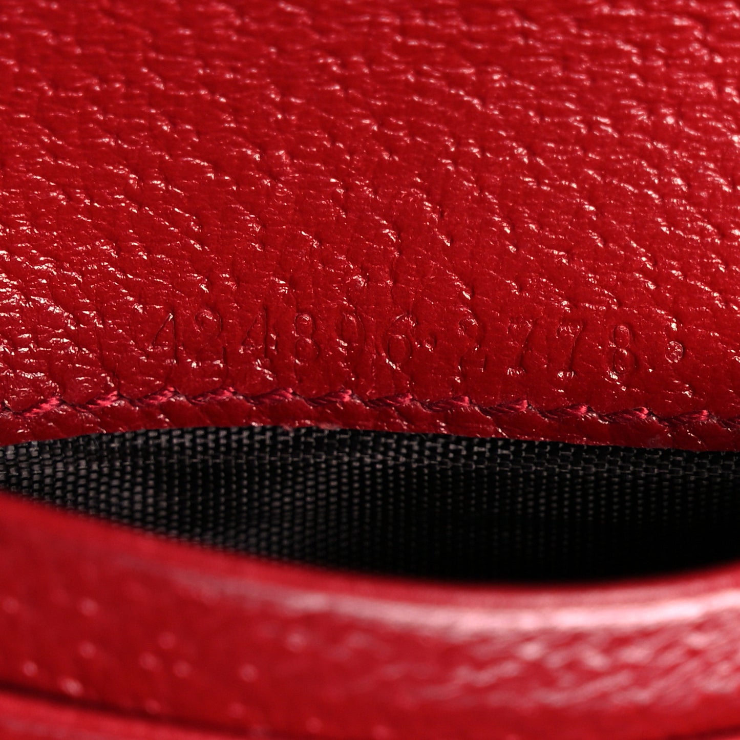 GG Supreme Monogram Tian Card Case Beige Multicolor Red