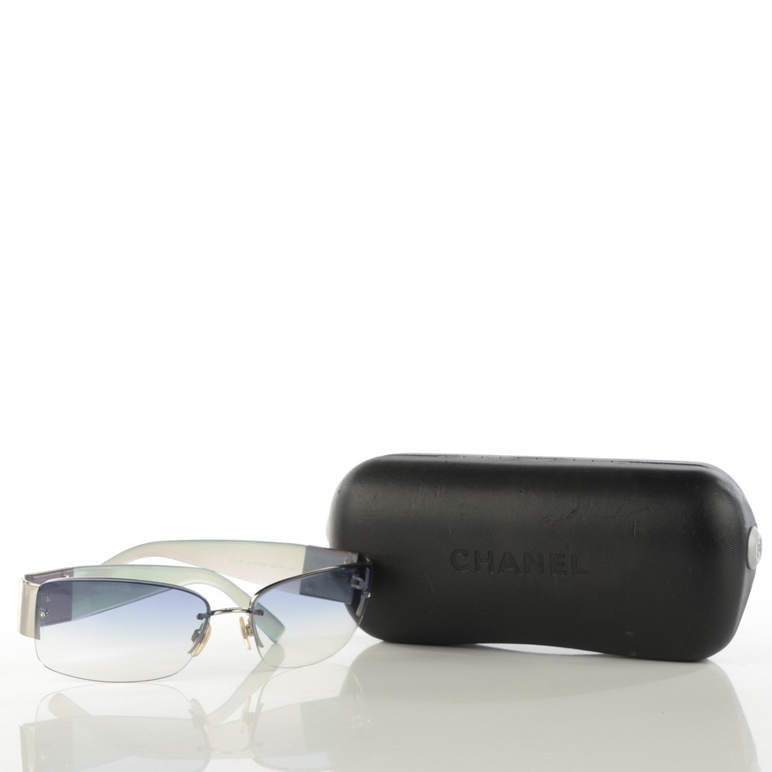 Chanel Crystal CC Sunglasses 4117-B Silver 3 of 7