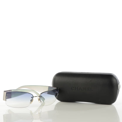 Chanel Crystal CC Sunglasses 4117-B Silver 3 of 7