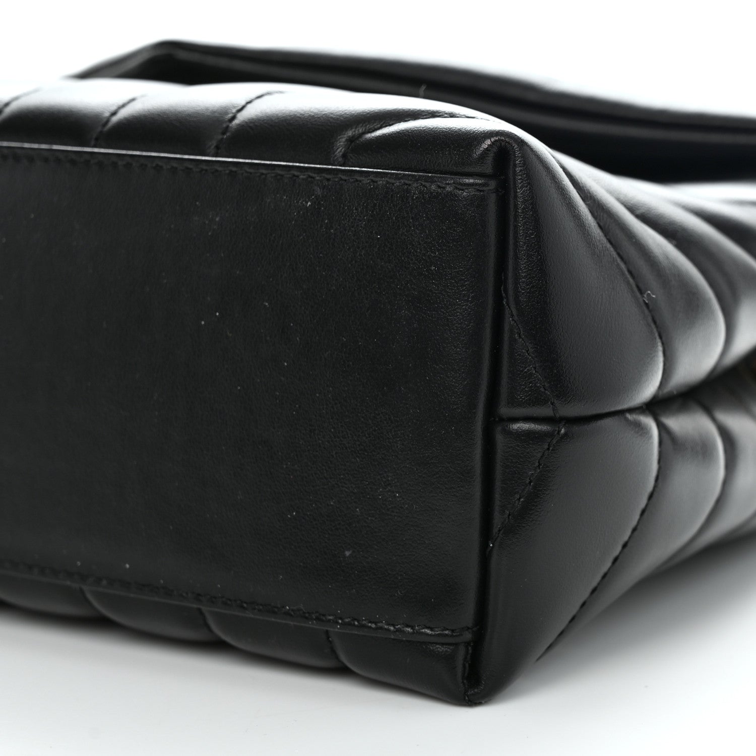Saint Laurent Calfskin Y Quilted Monogram Small Loulou Chain Satchel Black 11 of 11