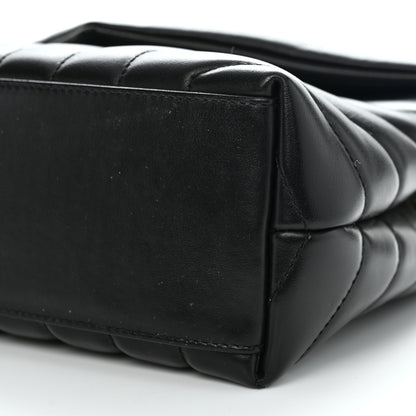 Saint Laurent Calfskin Y Quilted Monogram Small Loulou Chain Satchel Black 11 of 11