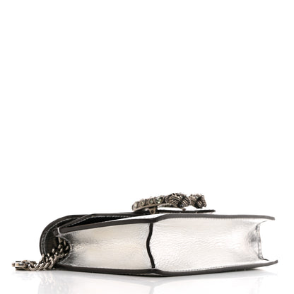Gucci Metallic Calfskin Super Mini Dionysus Shoulder Bag Silver 4 of 9