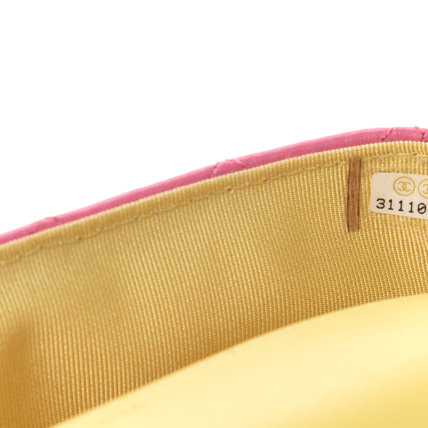 Chanel Lambskin Quilted Glasses Case With Chain Pink Yellow 10 of 12