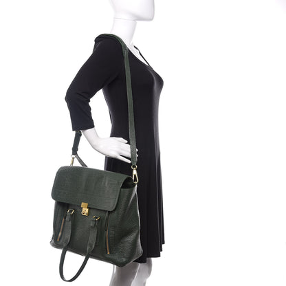3.1 Phillip Lim 3.1 Textured Calfskin Large Pashli Satchel Jade 2 of 11