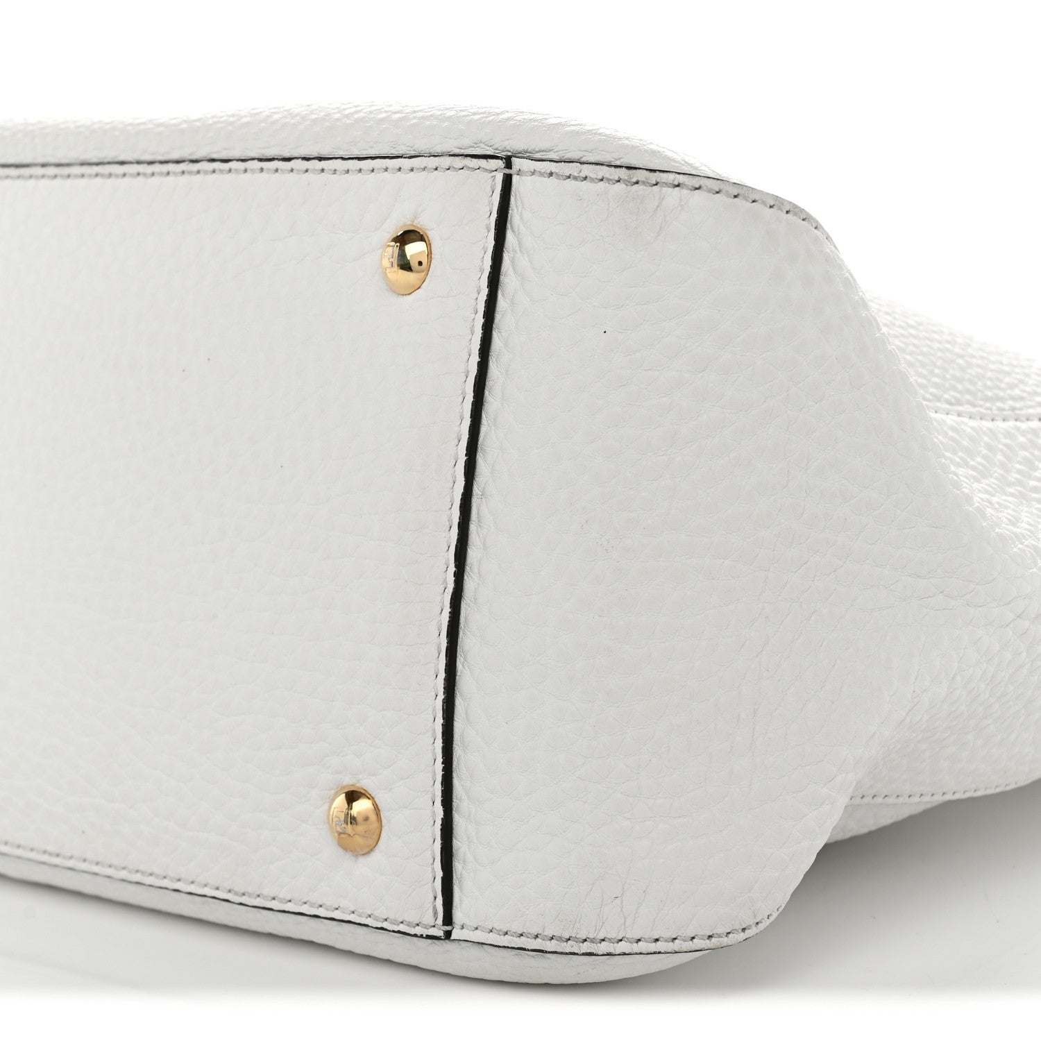 Fendi Vitello Glacier Medium FF Tote White 9 of 11