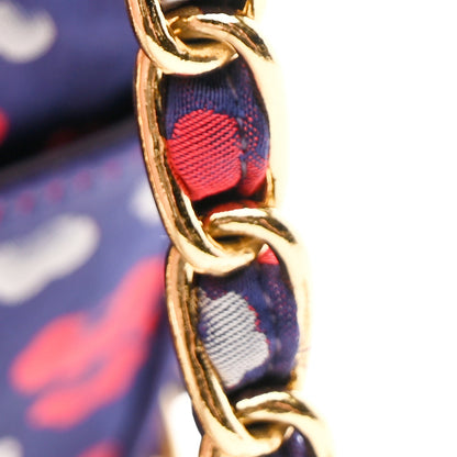 Prada Tessuto Nylon Lurex Embroidered Flap Viola 13 of 13