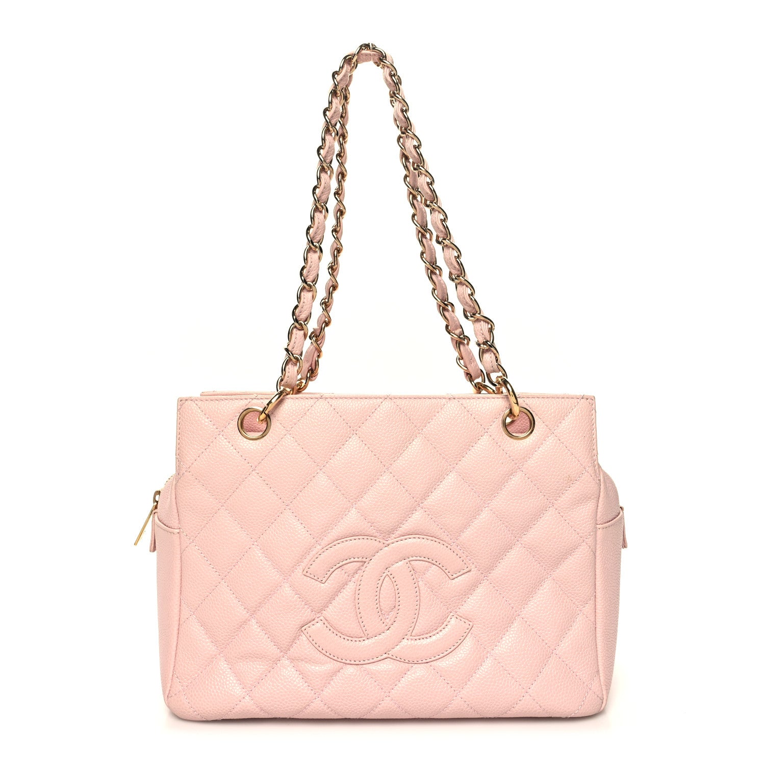 Chanel Caviar Quilted Petit Timeless Shopping Tote PTT Pink 1 of 11