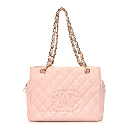 Chanel Caviar Quilted Petit Timeless Shopping Tote PTT Pink 1 of 11