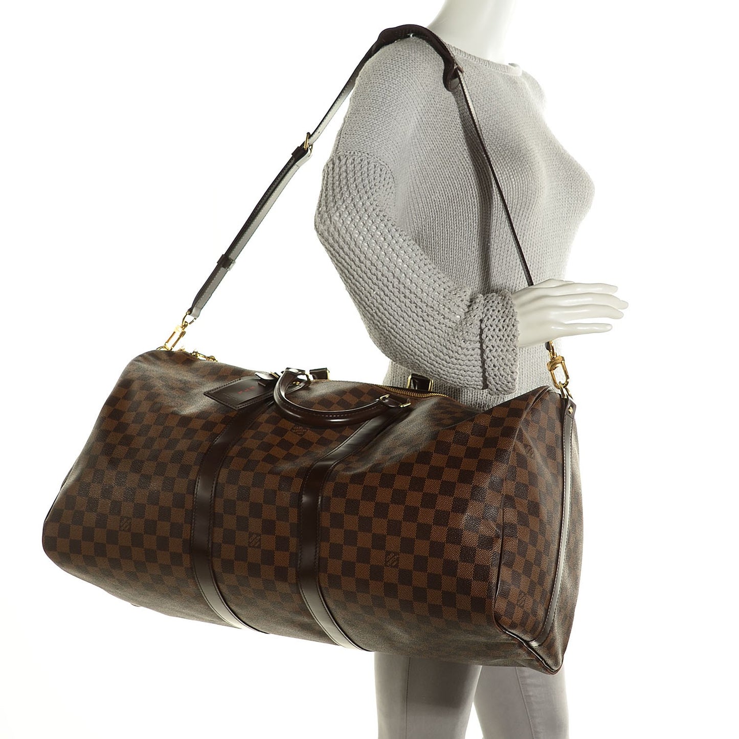 Damier Ebene Keepall Bandouliere 55