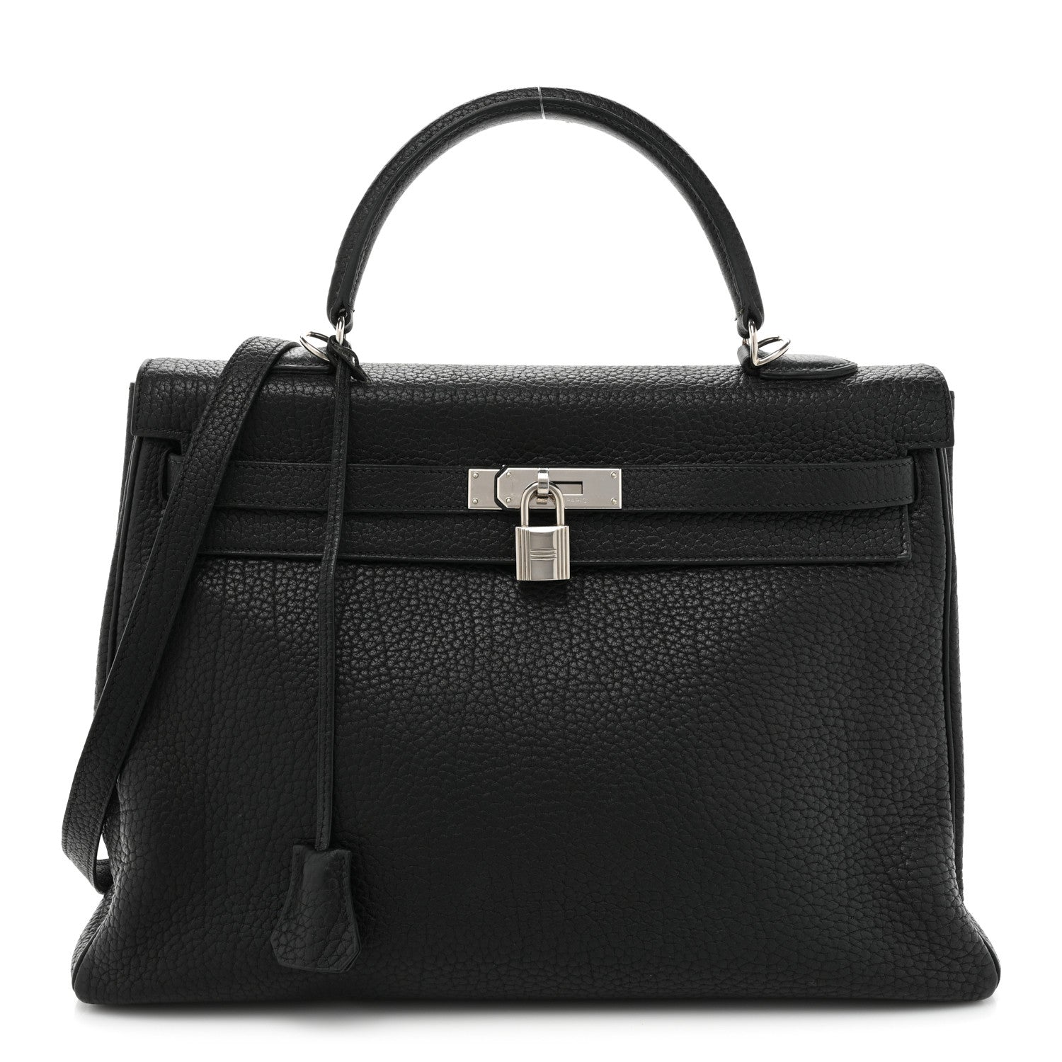 Hermes Fjord Kelly Retourne 35 Black 1 of 17
