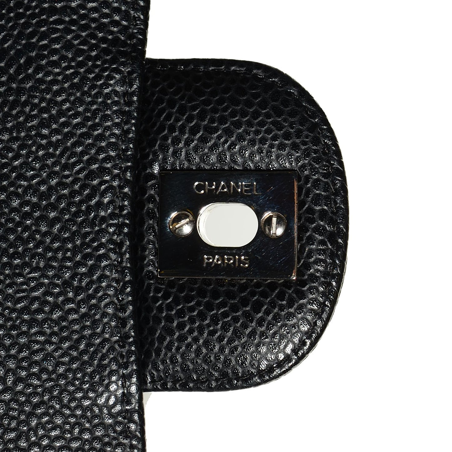 Caviar Quilted Mini Square Flap Black