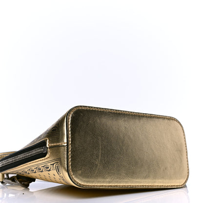 Gucci X SEGA Calfskin GUCCY Stars Mini Dome Shoulder Bag Gold 3 of 5