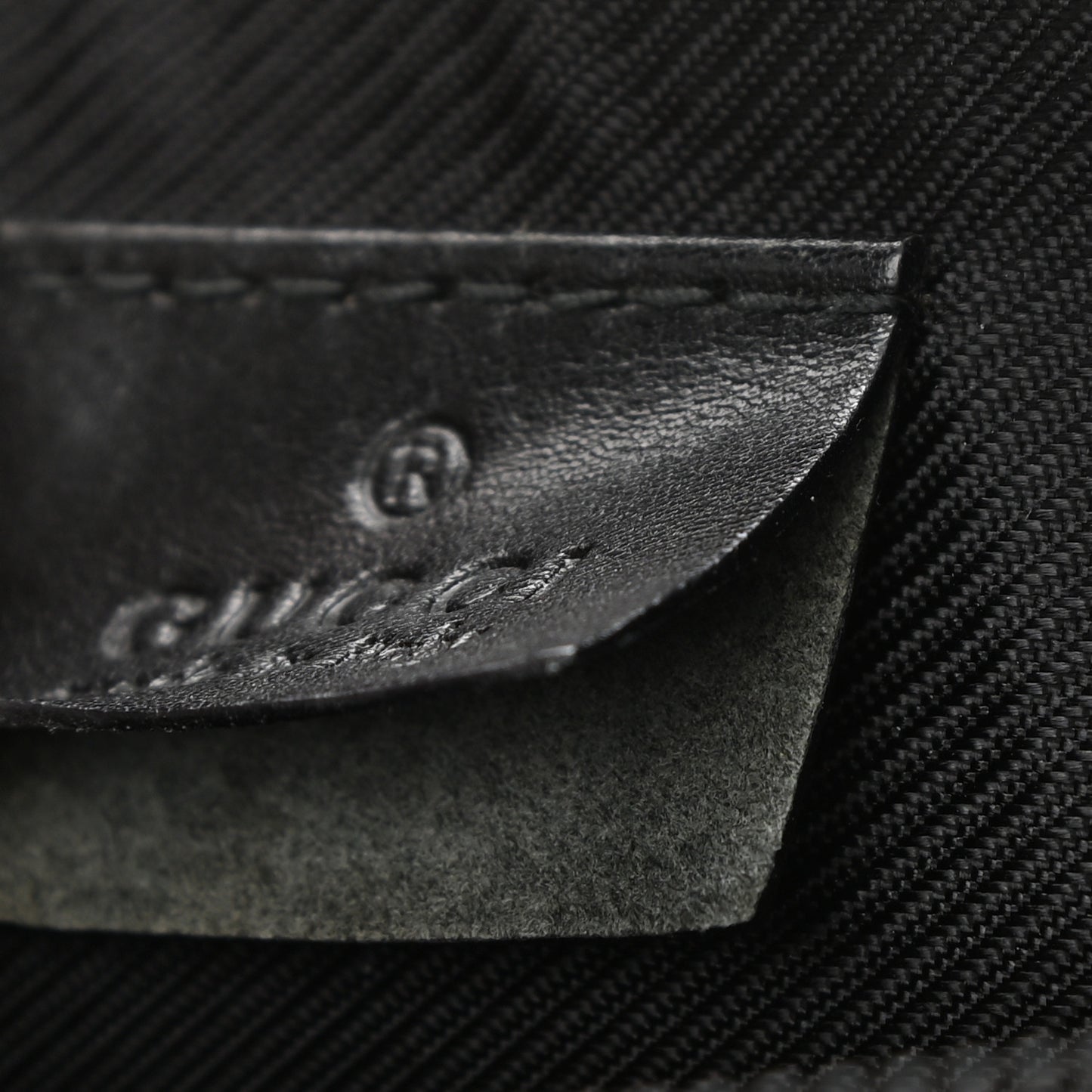 Monogram Web Boat Pochette Black